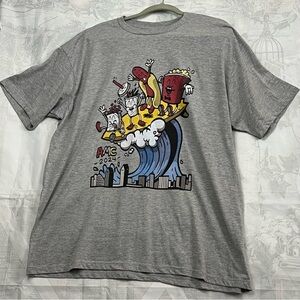AMC Theatres distressed American Classic Snack 2024 Art Logo graphic tshirt 2XL